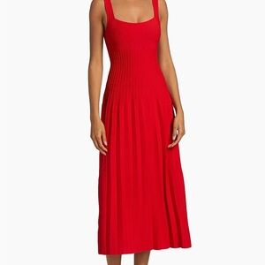Staud Ellison Dress Red